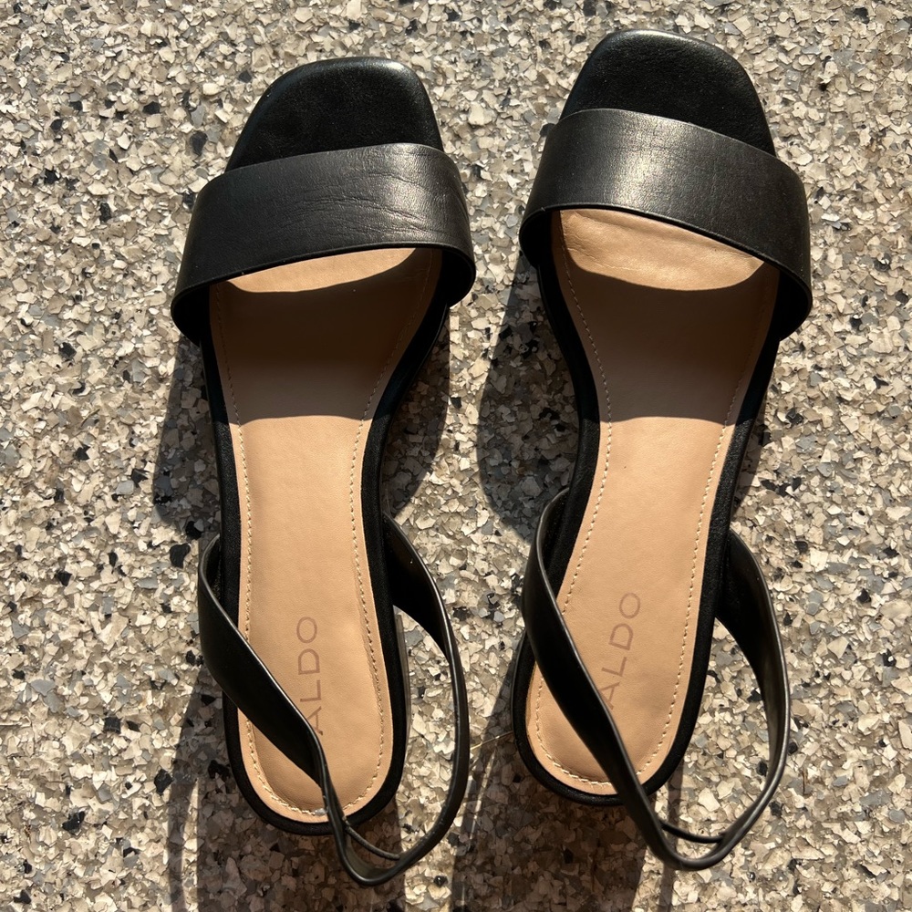 ALDO | Black and Tan Women's Sandals